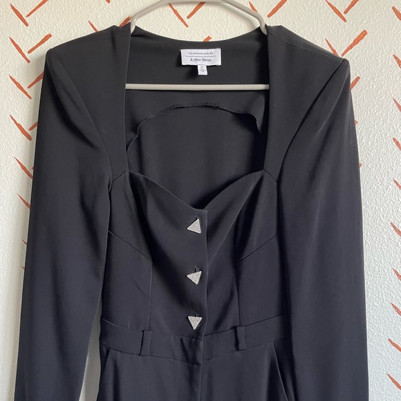 & Other Stories black jumpsuit w/ sparkle buttons - Picture 2 of 7